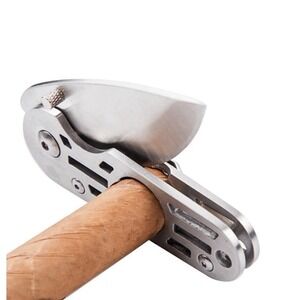 Stainless Steel Cigar Cutter  Pocket Cigar Puncher Travel  Scissors New